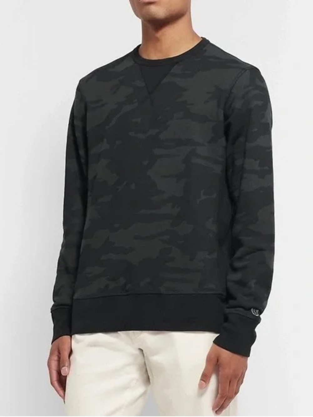 Todd Snyder Champion Black Gray Camo French Terry Sweatshirt Mens Large.    10